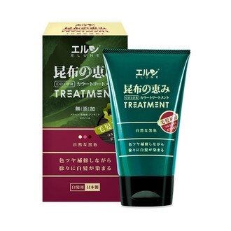 【伊露恩】昆布增色染髮護髮霜 (柔和黑褐,亮麗黑) 200g