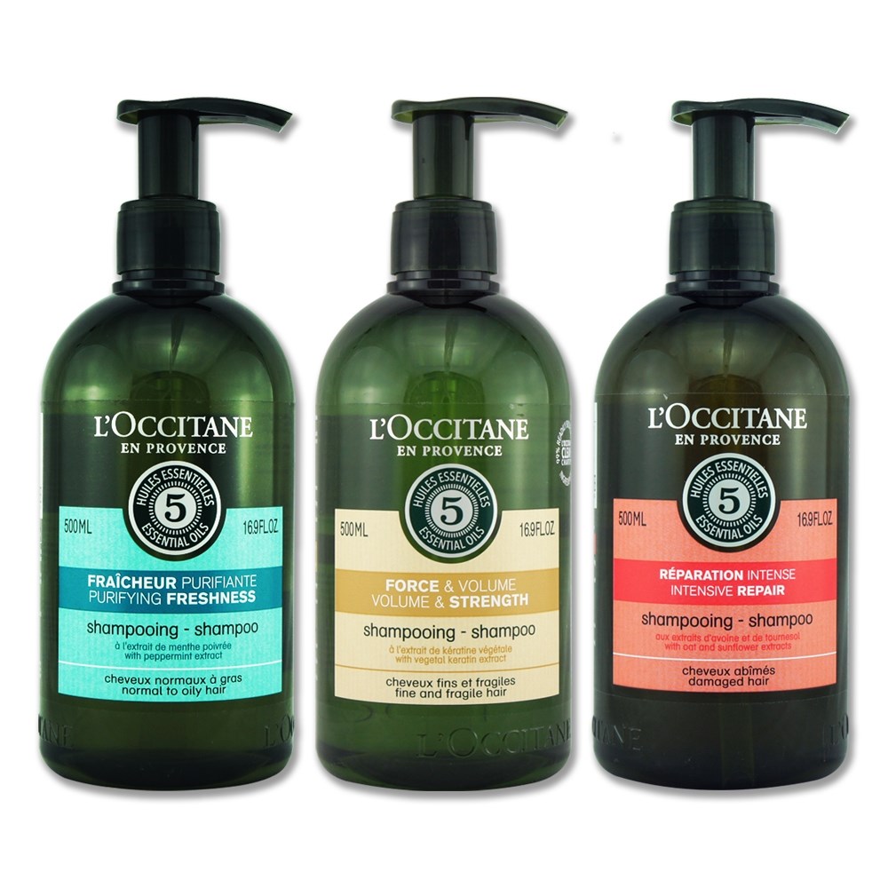 L'OCCITANE 歐舒丹 草本修護洗髮乳 強韌 平衡 淨凉 洗髮乳 500ml 