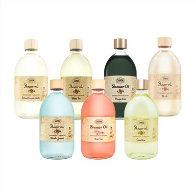 正品免運 SABON 沐浴油 500ml 經典PLV/白茶/西西里柑橘/玫瑰茶語/ 以色列綠玫瑰/茉莉花語/麝香 附壓頭 